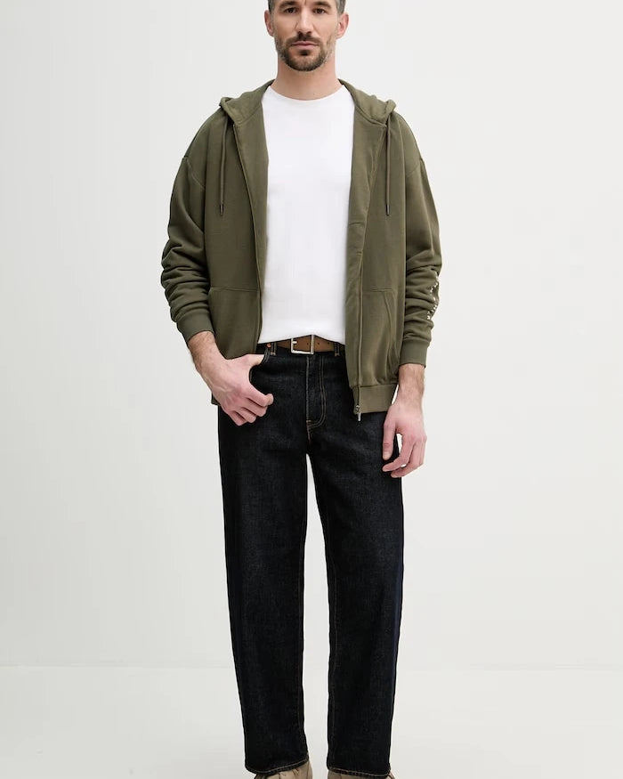 Tommy Hilfiger kapüşonlu erkek pamuklu sweatshirt
