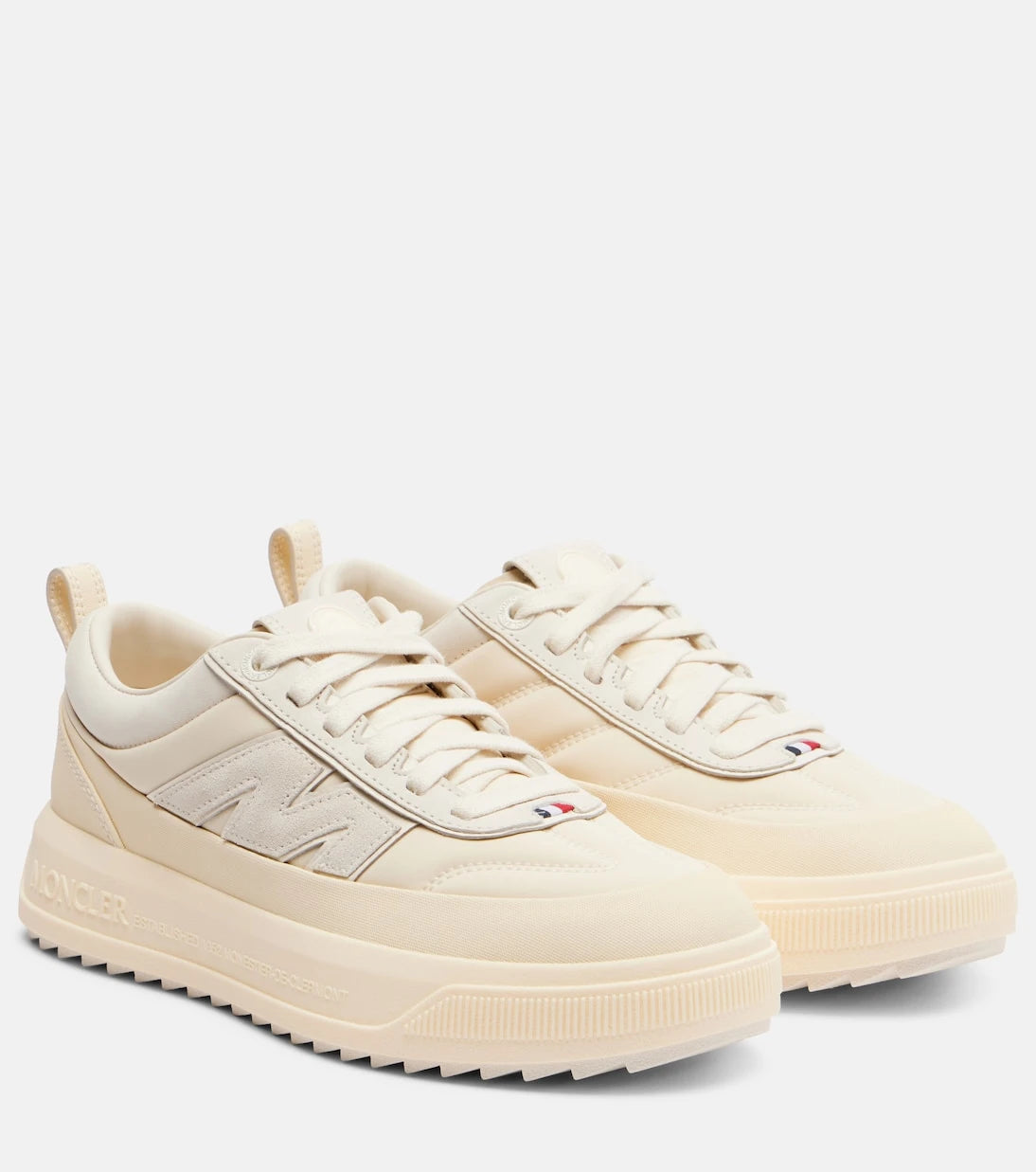 Moncler - Monpulse Altive leather-trimmed sneakers