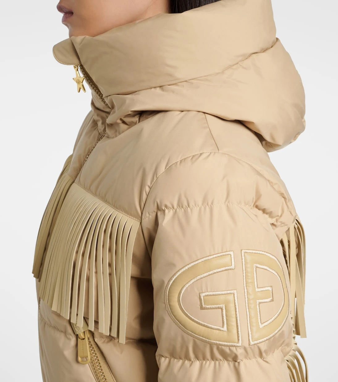 Goldbergh - Marna fringed down ski jacket