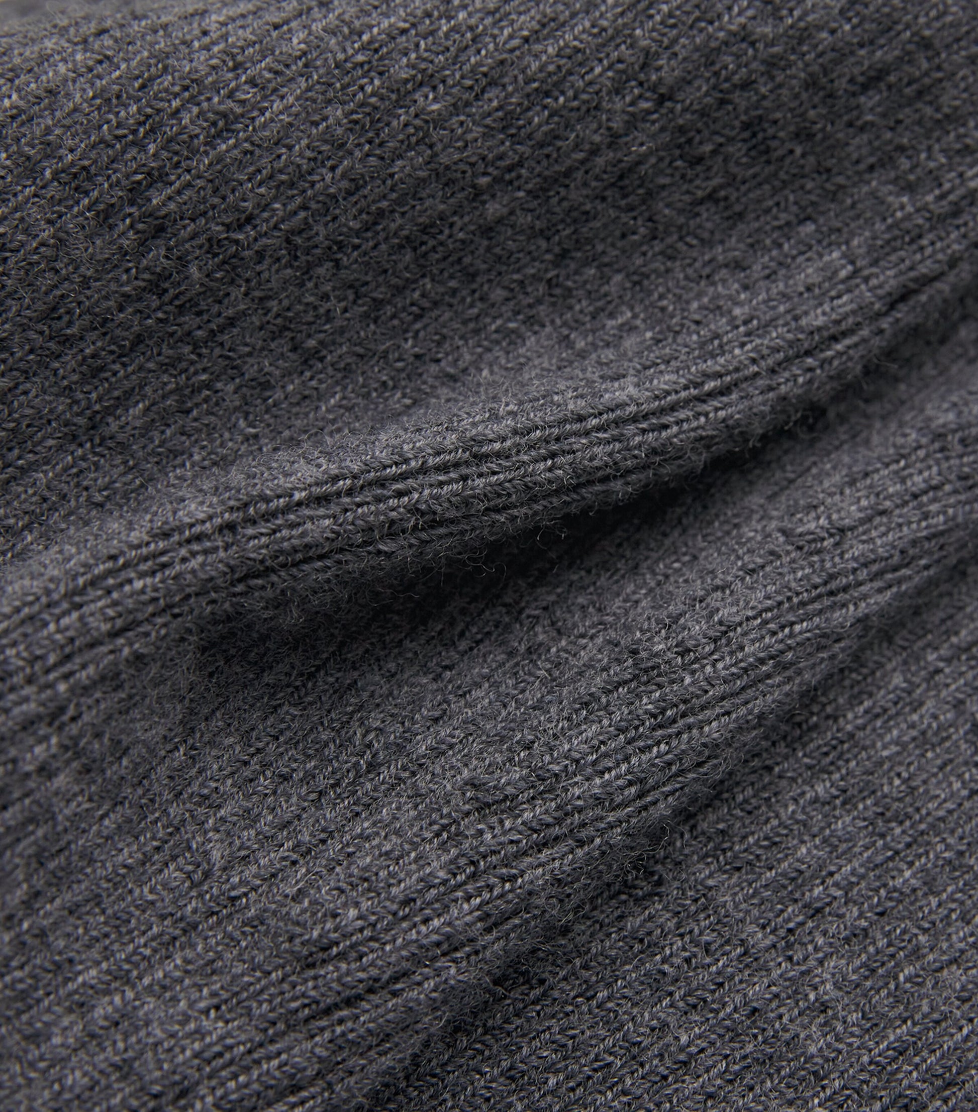 Maje Black Wool-Blend Ribbed Top