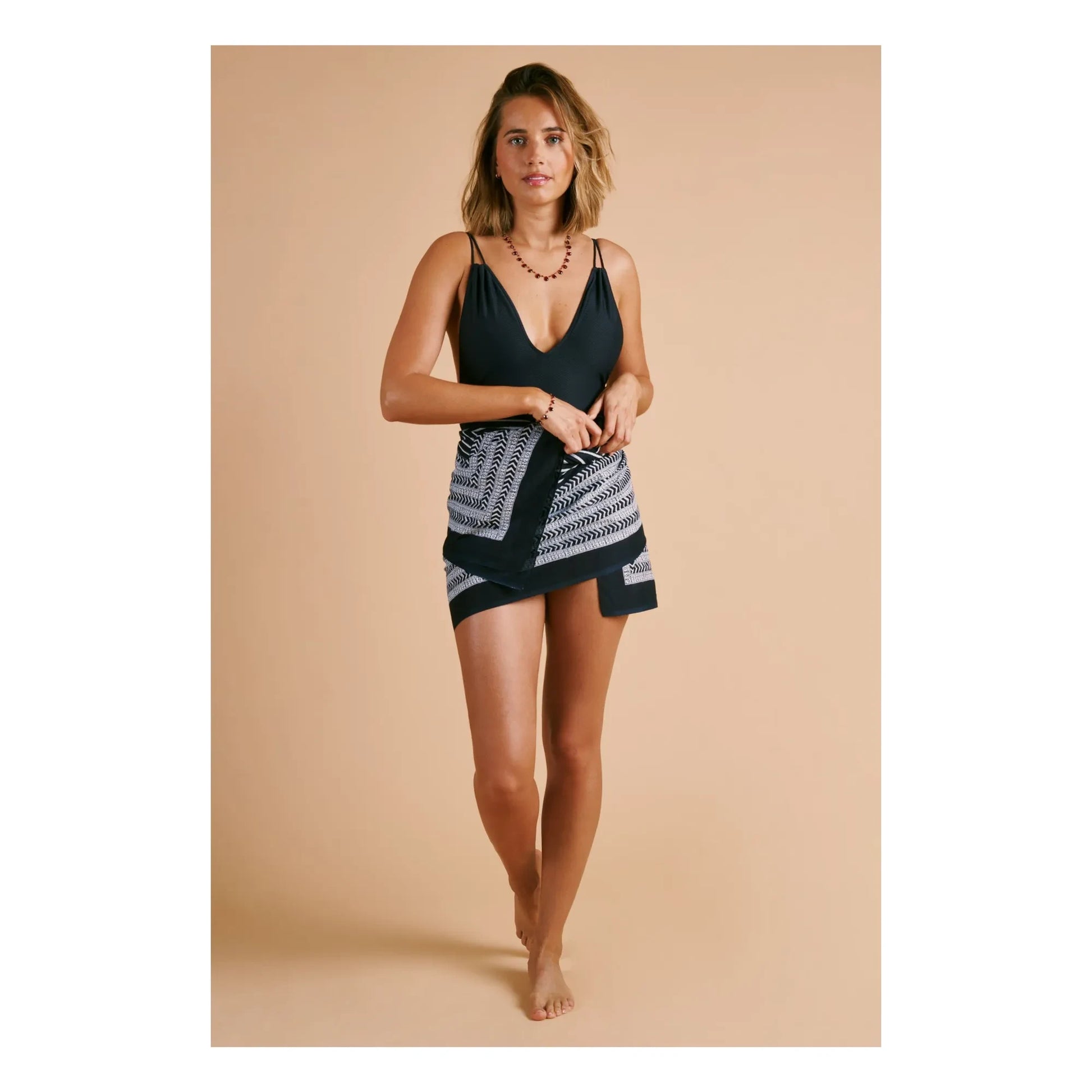 Anja Paris - Le Piccolo Honeycomb 1-piece swimsuit | Black