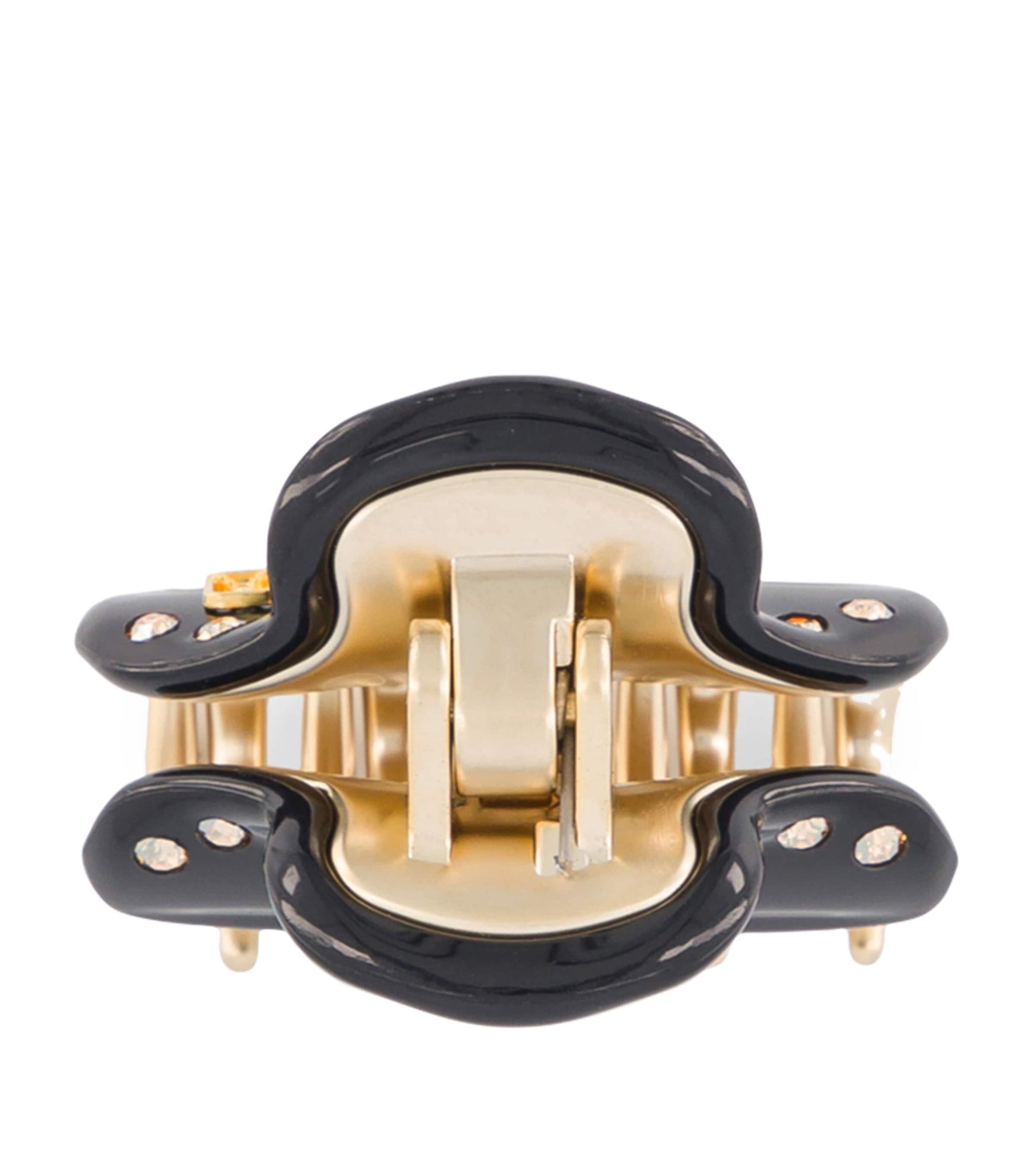 Gold-Plated Crystal-Embellished Claw Hair Clip