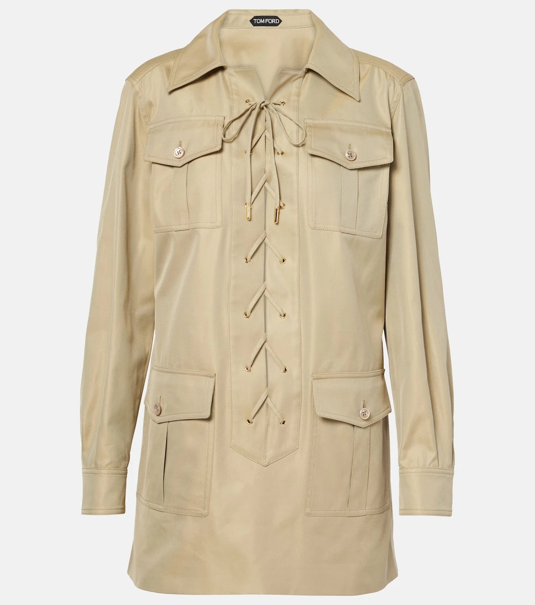 Tom Ford - Safari cotton and silk T-shirt