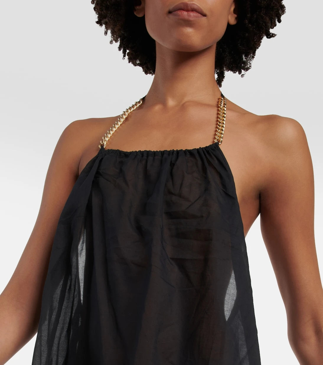 Stella McCartney - Chain-detail halterneck minidress