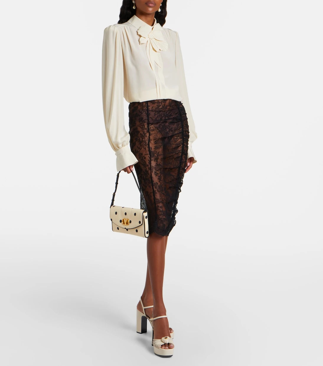 Valentino Garavani - Cœur Royal leather platform sandals