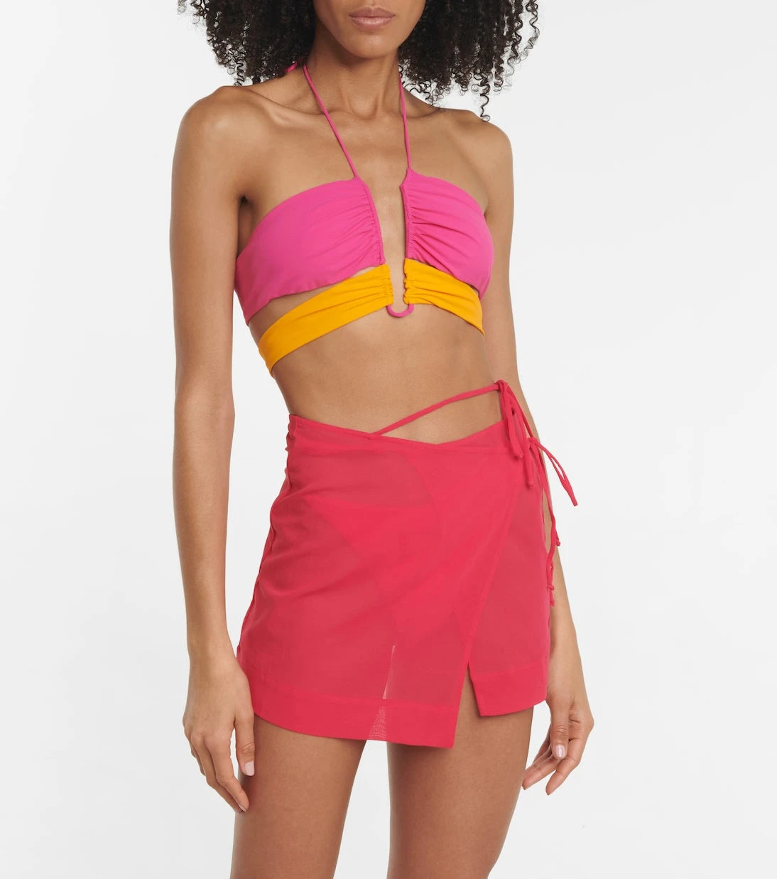 Nensi Dojaka - Asymmetric wrap miniskirt