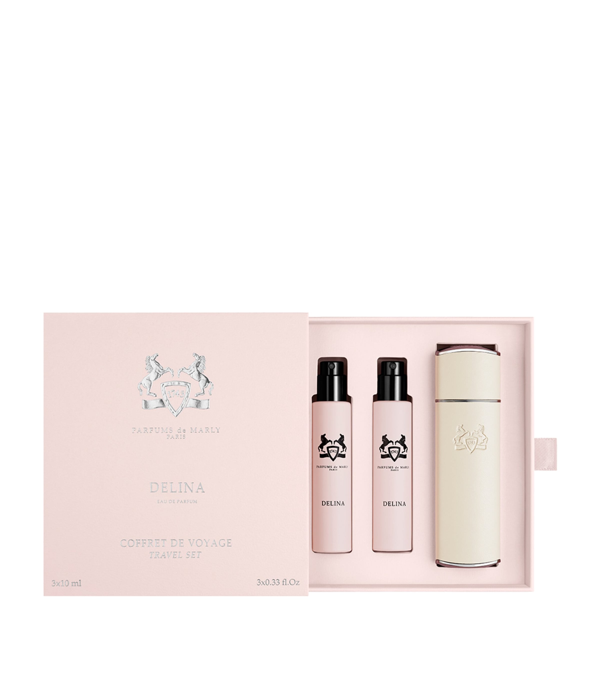 Delina Eau De Parfum Sprays and Case Travel Set (3 x 10ml)
