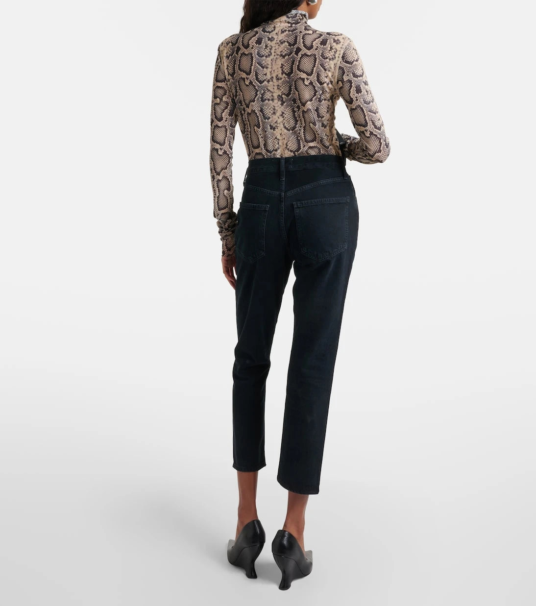 Agolde - Riley Crop high-rise slim jeans