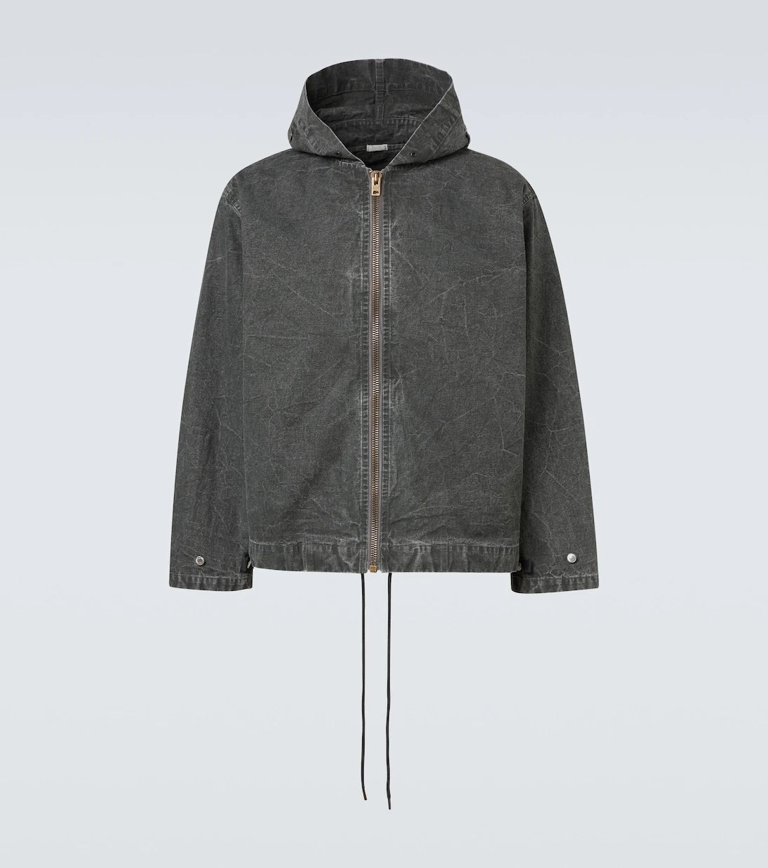 A.Presse - Vintage hooded distressed denim jacket