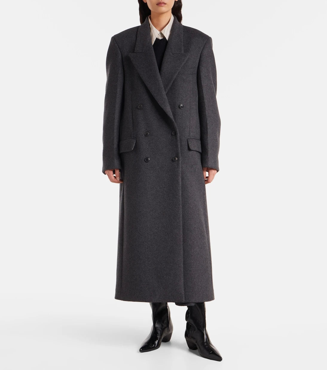 Róhe - Double-breasted wool-blend coat