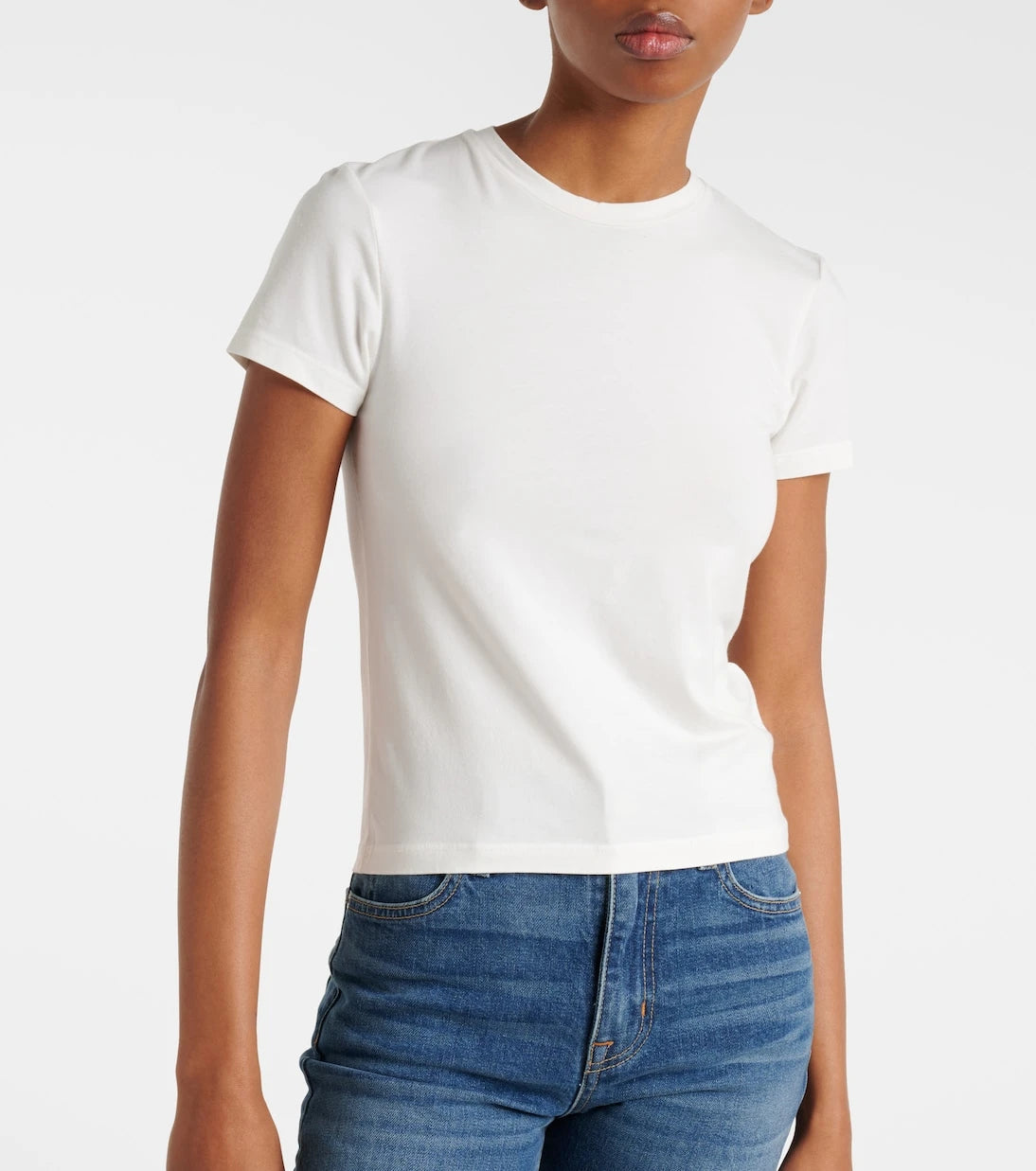 Slvrlake - Fitted cotton-blend T-shirt