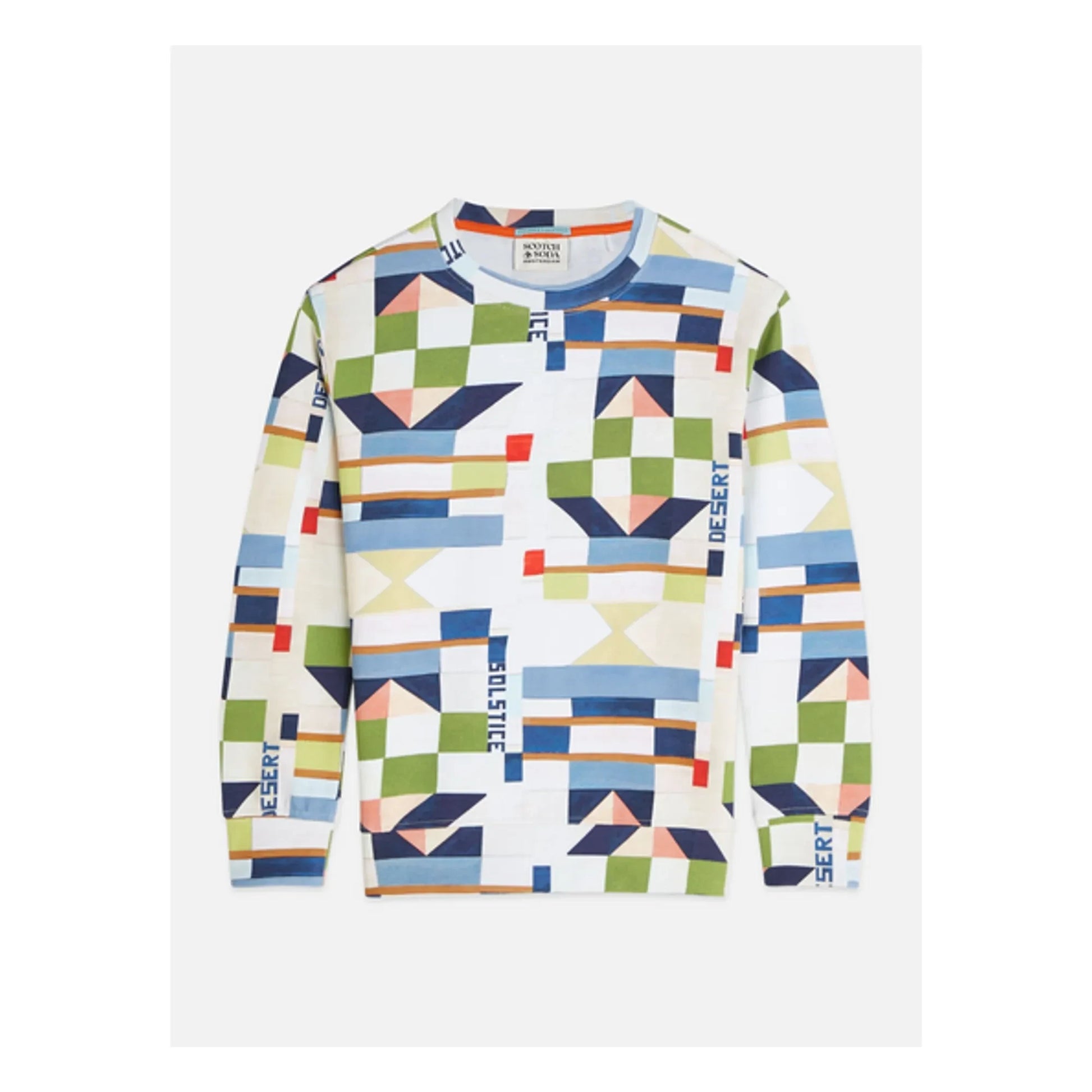 Scotch & Soda - Geometric Sweat | White