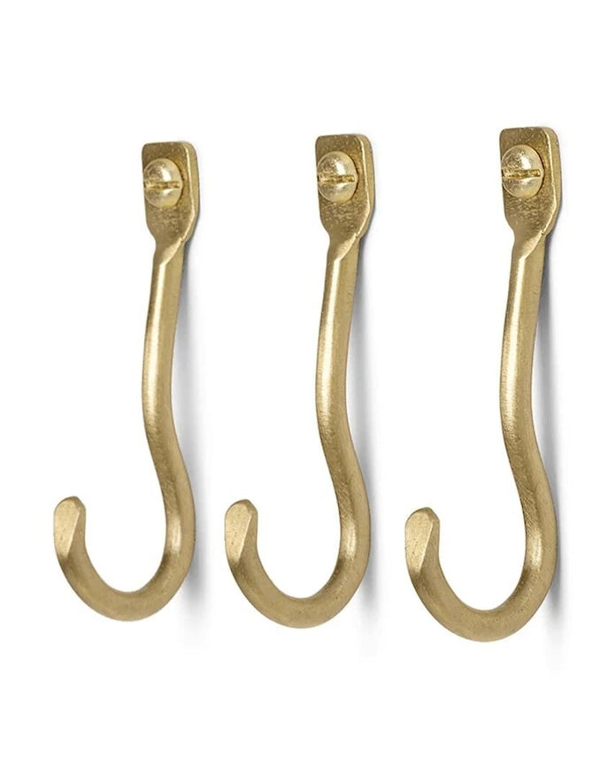 ferm LIVING Curvature Duvar Askılığı (3 Adet)