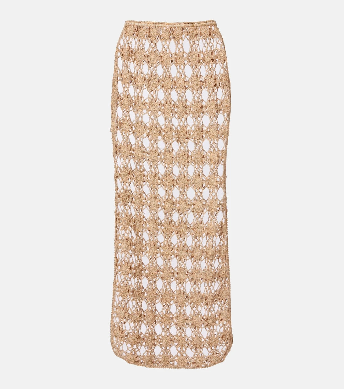 Anna Kosturova - Bella Rosette crochet cotton midi skirt