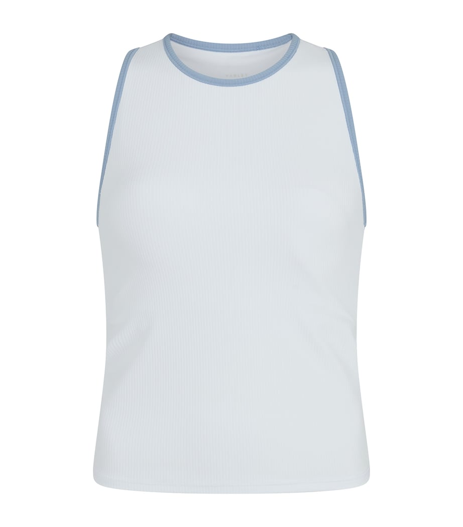 Varley White Agneta Performance Tank Top