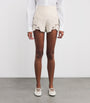 Cult Gaia Ivory Lace-Trim Suni Shorts