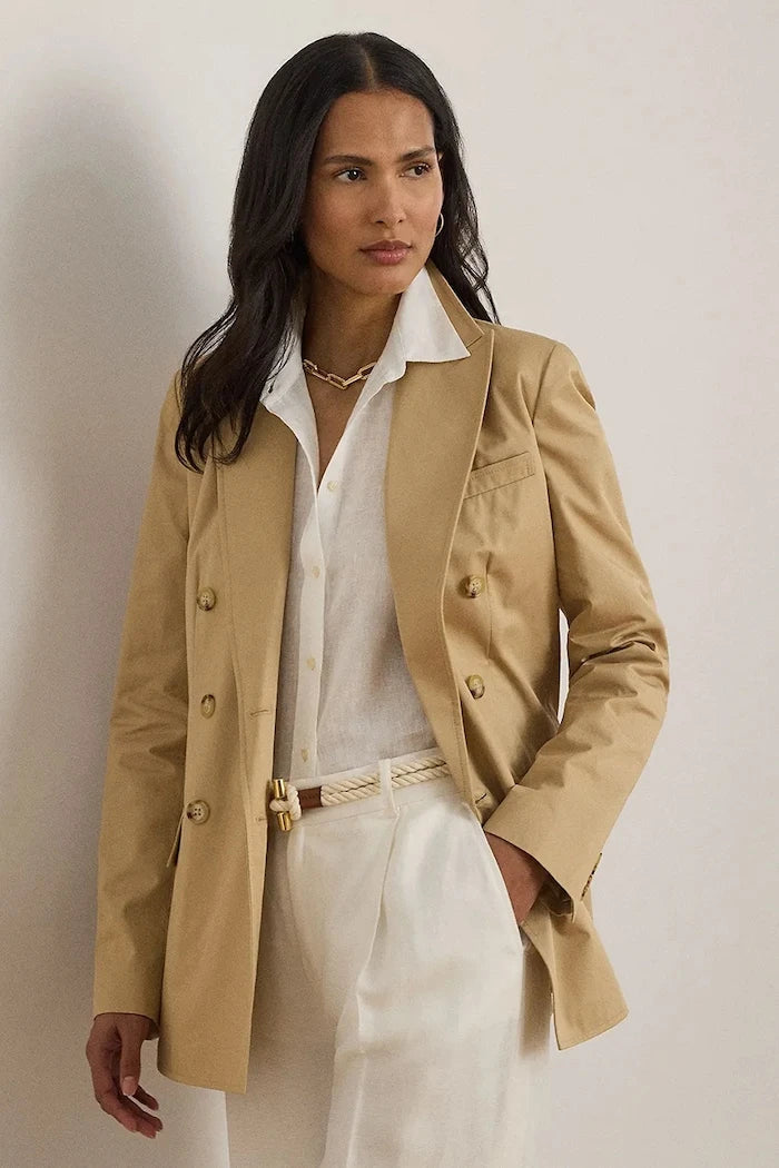 Lauren Ralph Lauren çift sıralı kadın pamuklu ceket