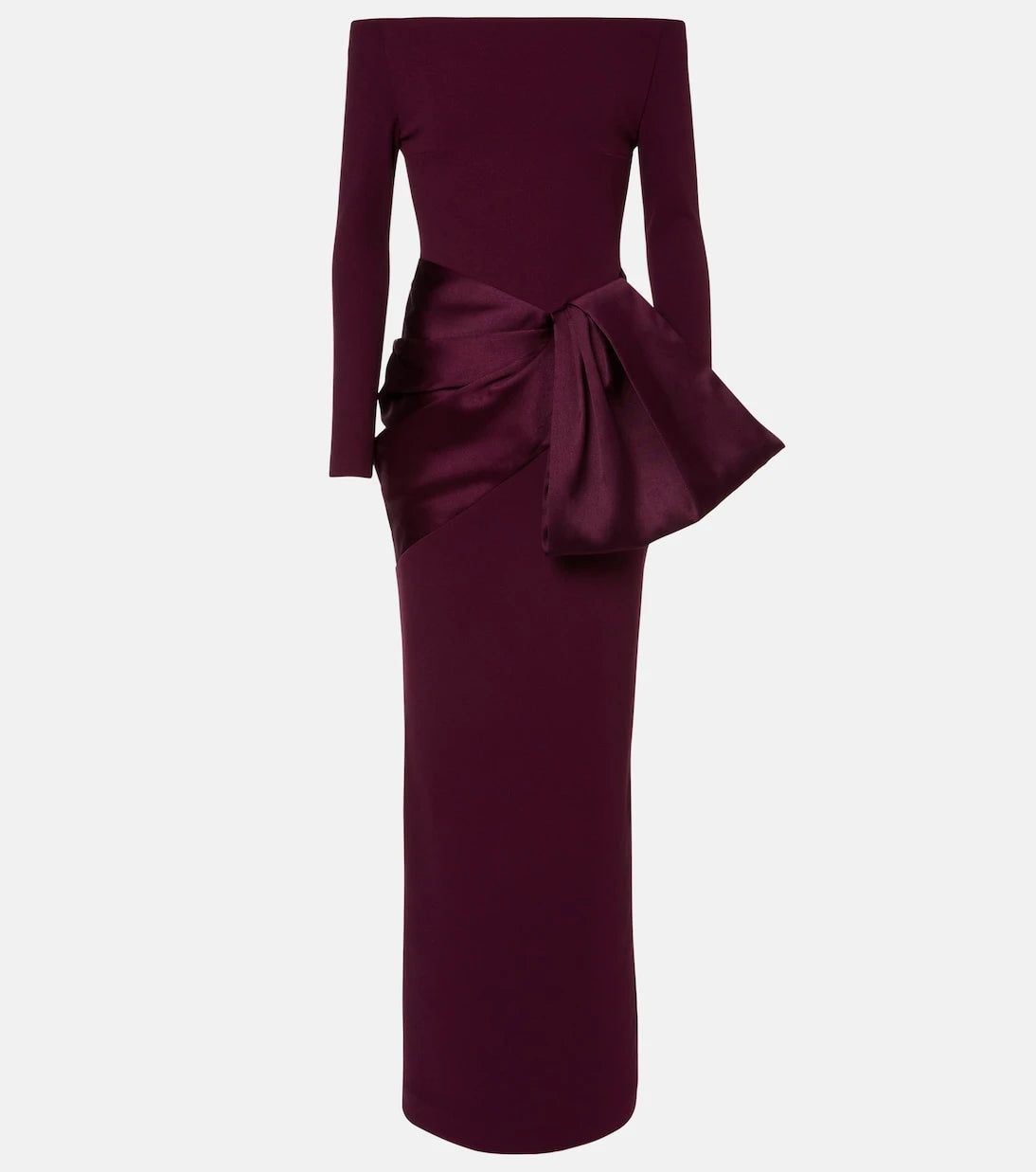 Solace London - Kori satin-trimmed gown