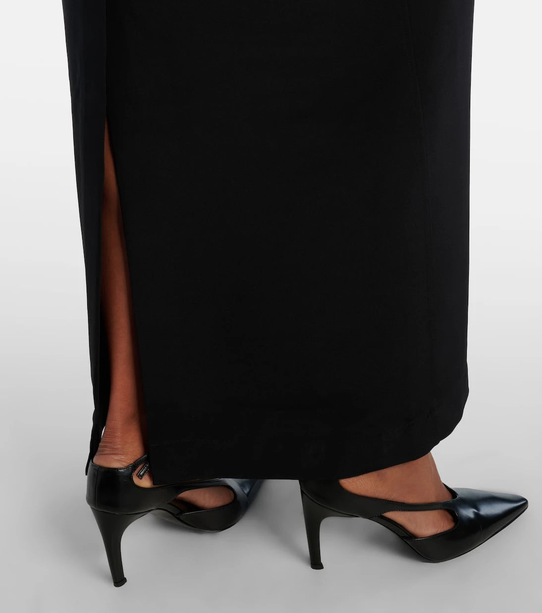 Toteme - Petal silk-trimmed maxi dress