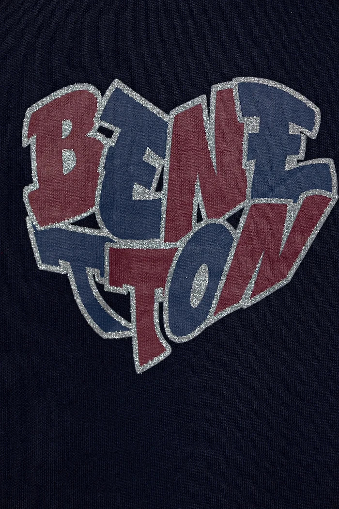 United Colors of Benetton Çocuk Pamuklu Sweatshirt