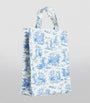 Blue Medium Toile Shopper Bag