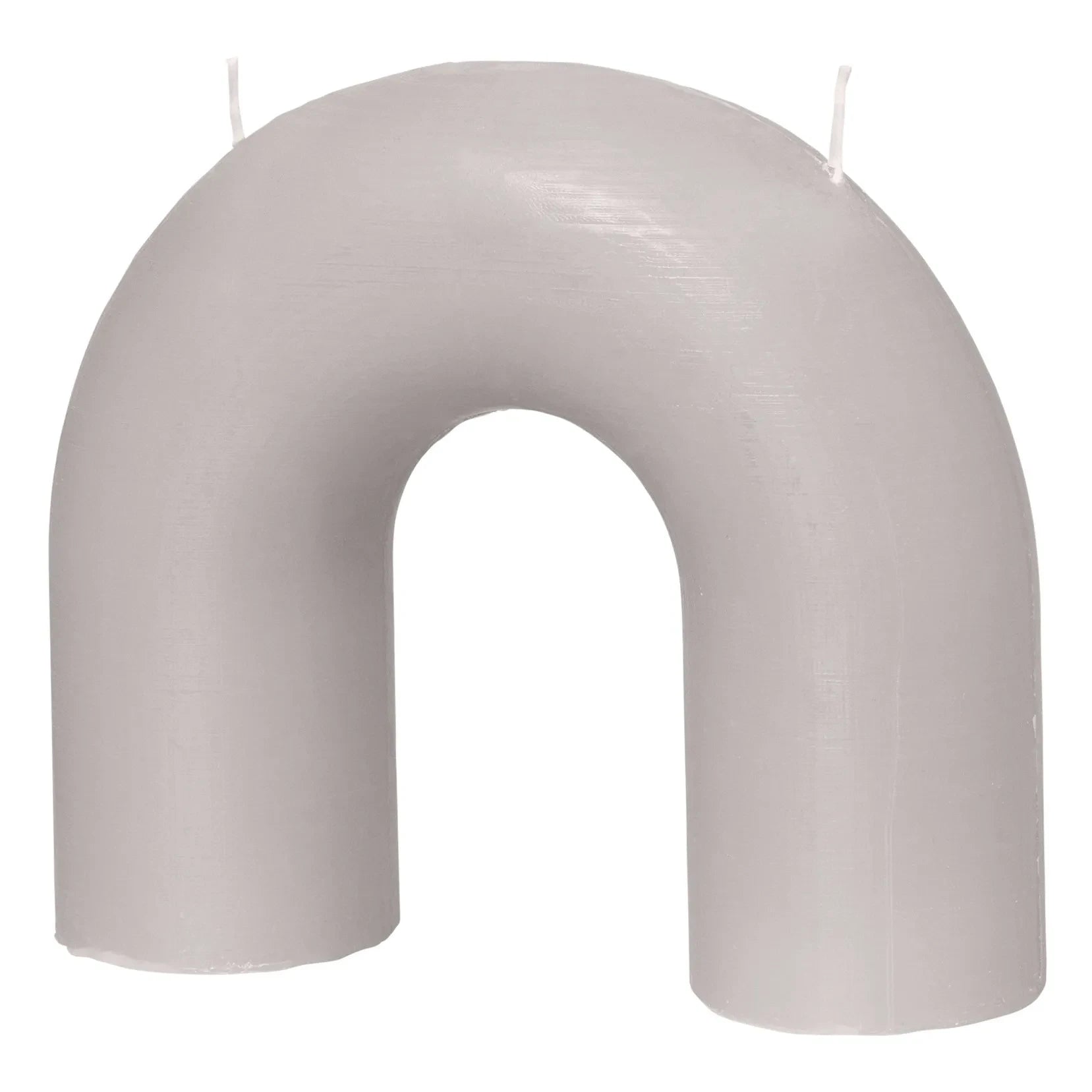 Broste Copenhagen - Bend Decorative Candle | Cloud Grey