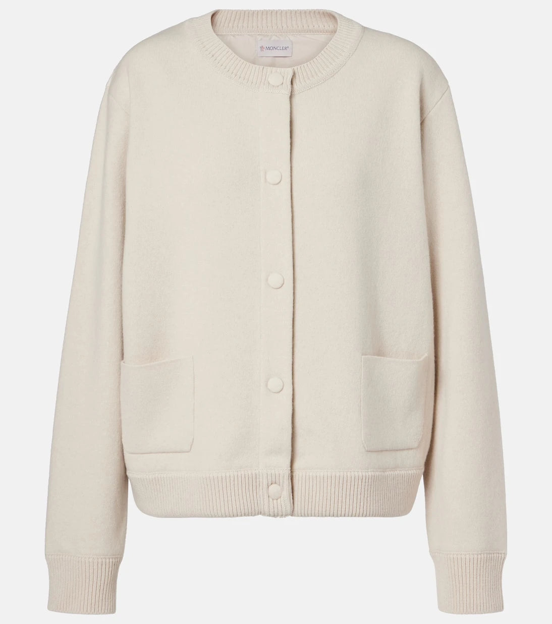 Moncler - Down-paneled wool-blend cardigan