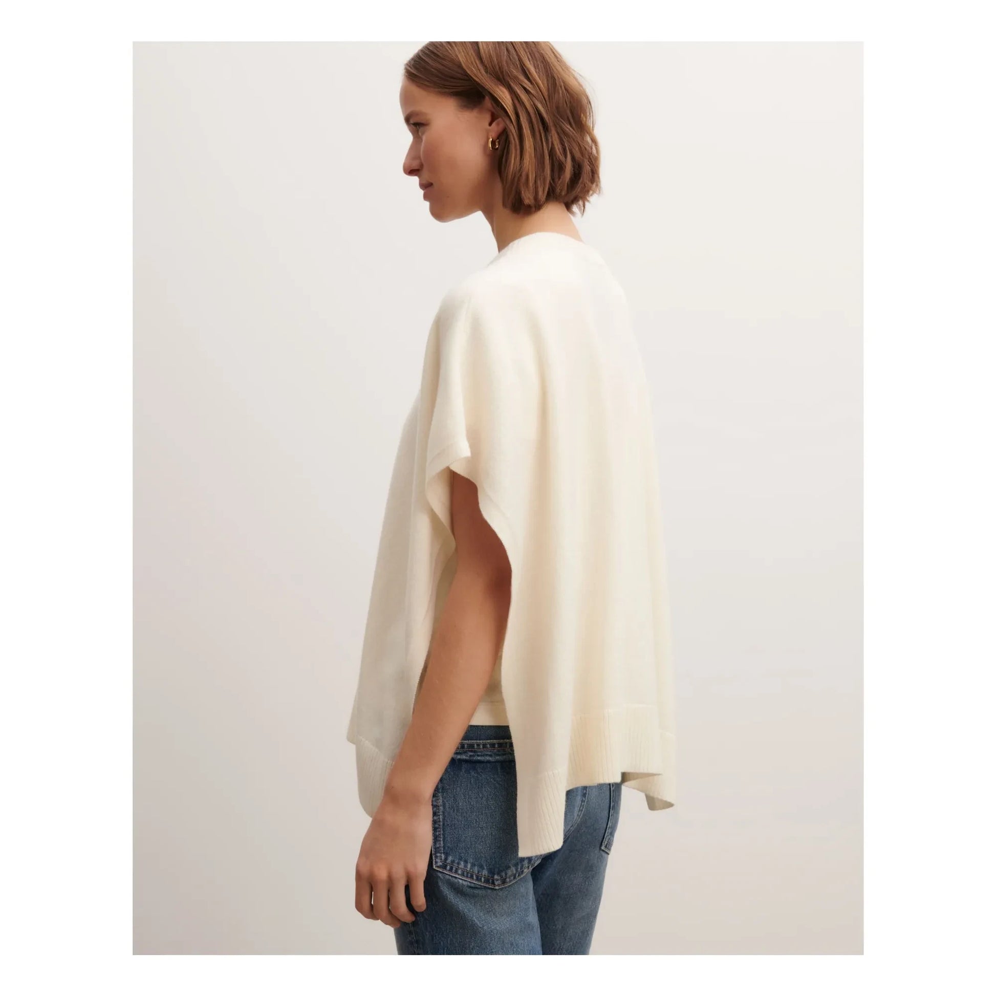 Bompard - Cashmere Boatneck Poncho | Natural