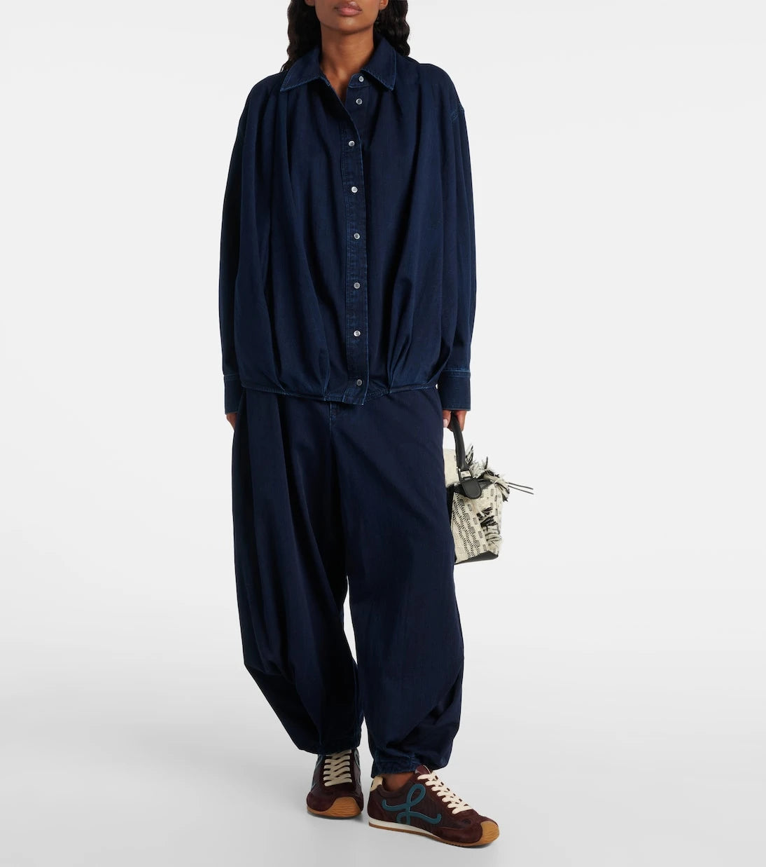 Loewe - Draped denim shirt