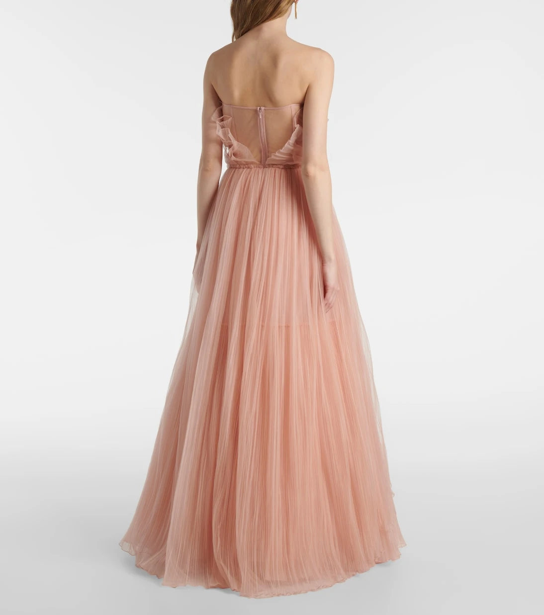 Costarellos - Marinel plissé tulle gown