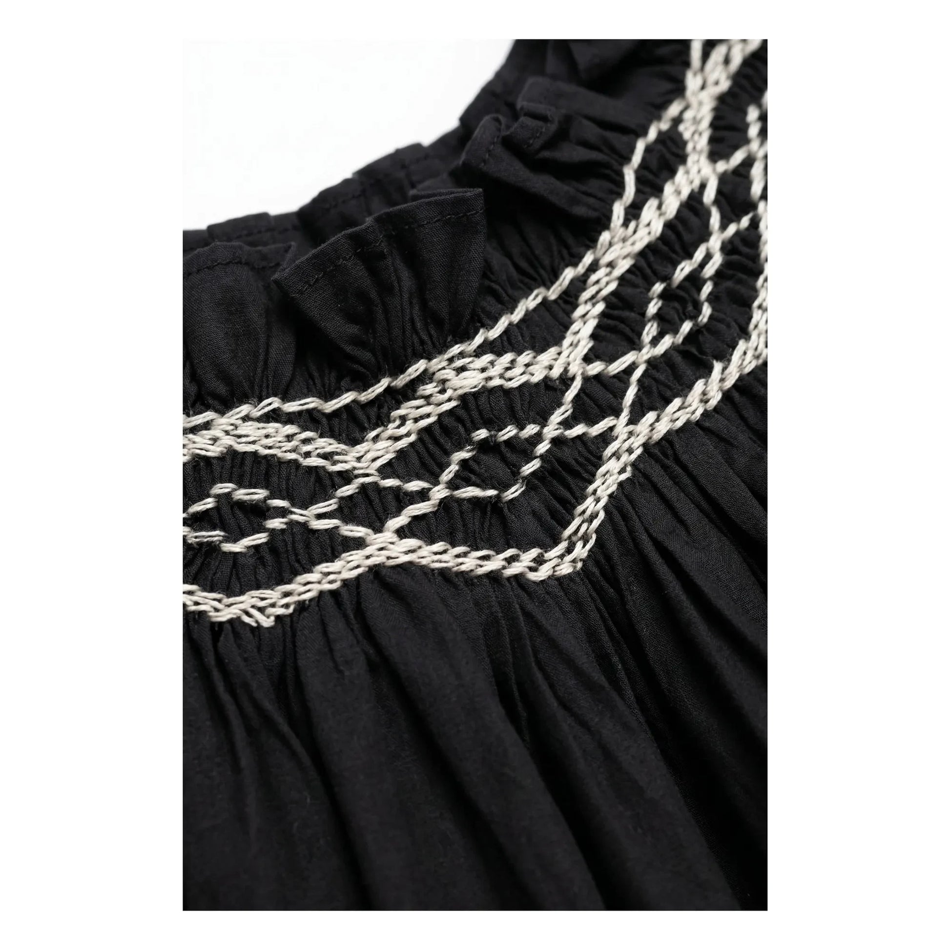BELLEPIECE - Mykonos Cotton Poplin Top | Black