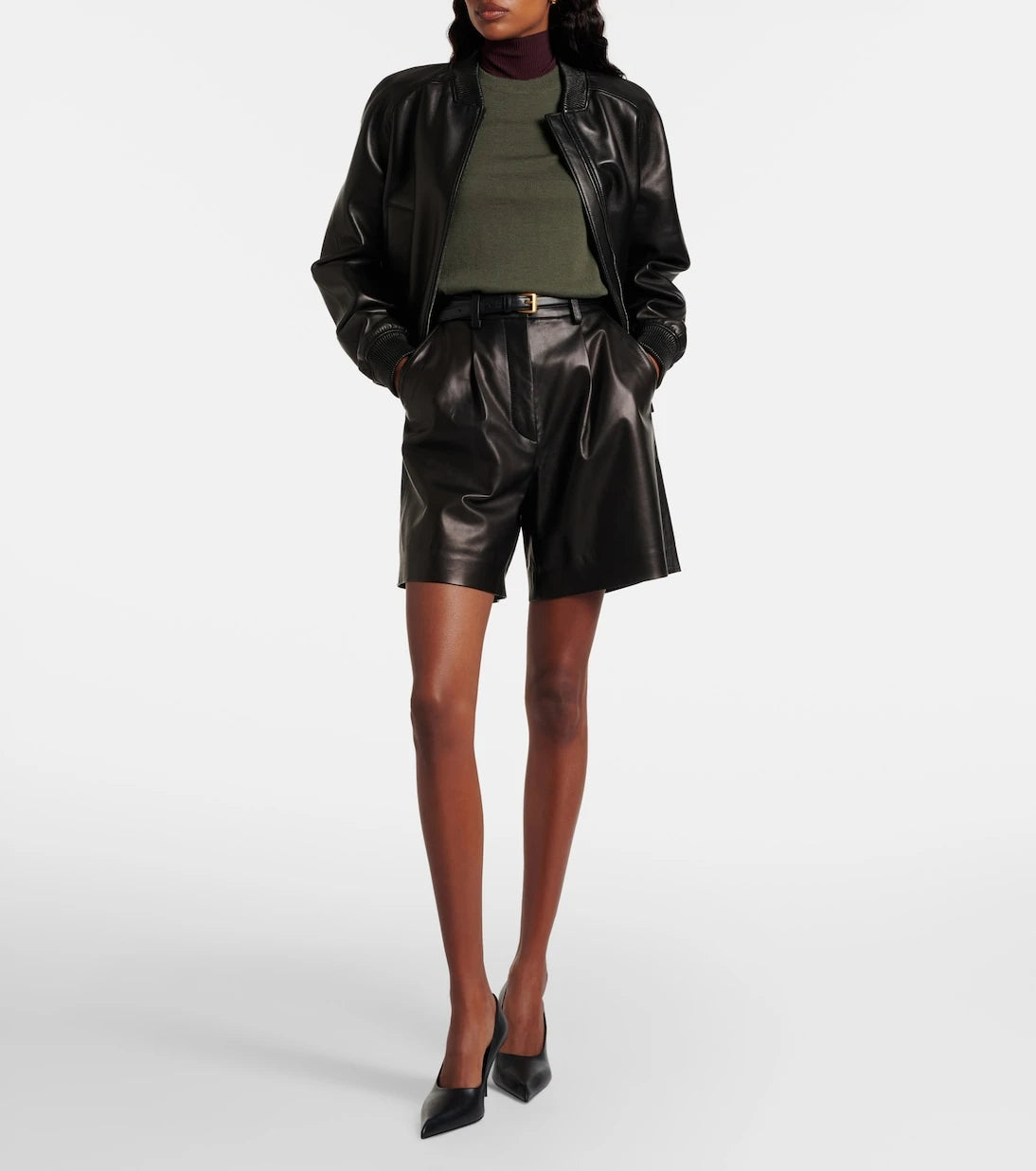 Joseph - Suze leather shorts