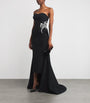 Maticevski Black Crepe Embellished Residence Gown