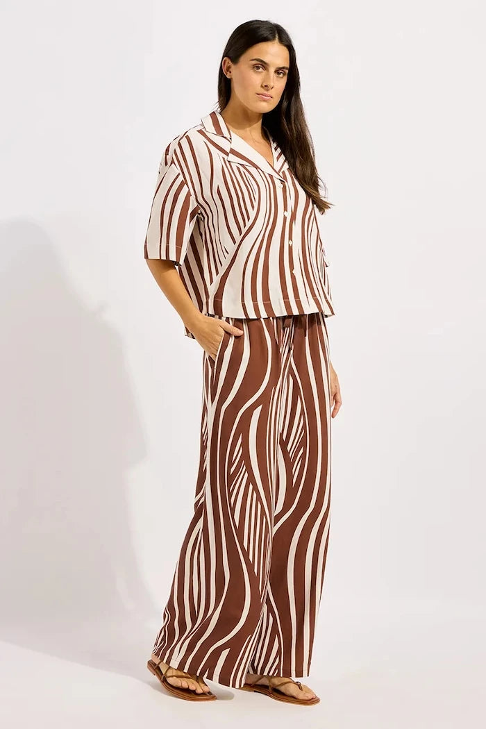 Seafolly Kadın Drawcord Wide Paça Pantolon
