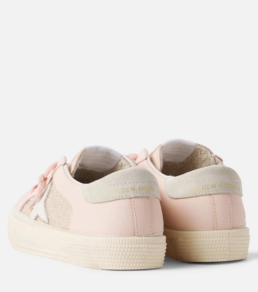 Golden Goose Kids - May glitter leather sneakers