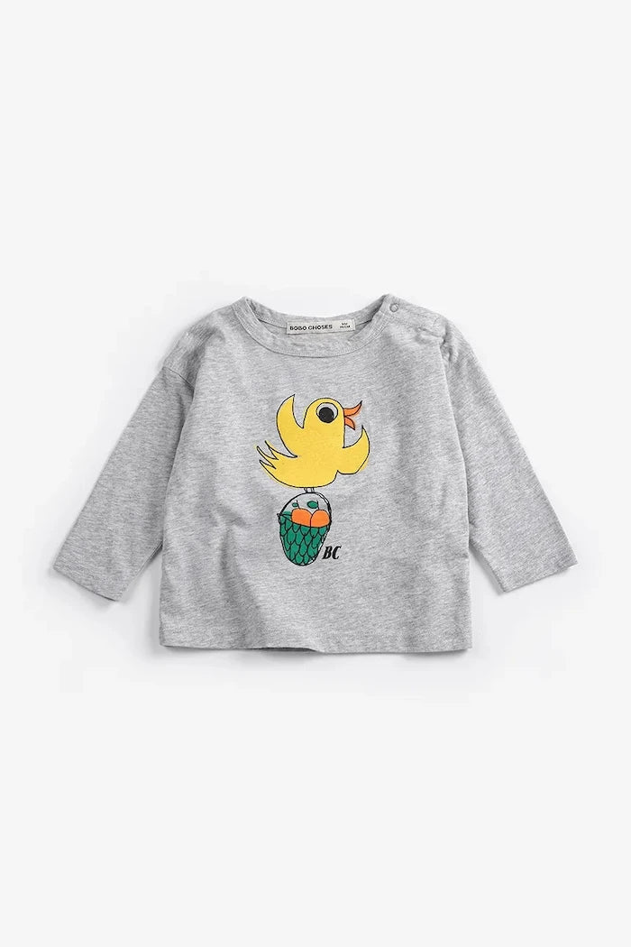Bebek Uzun Kollu Pamuklu Bluz Bobo Choses Flying Oranges