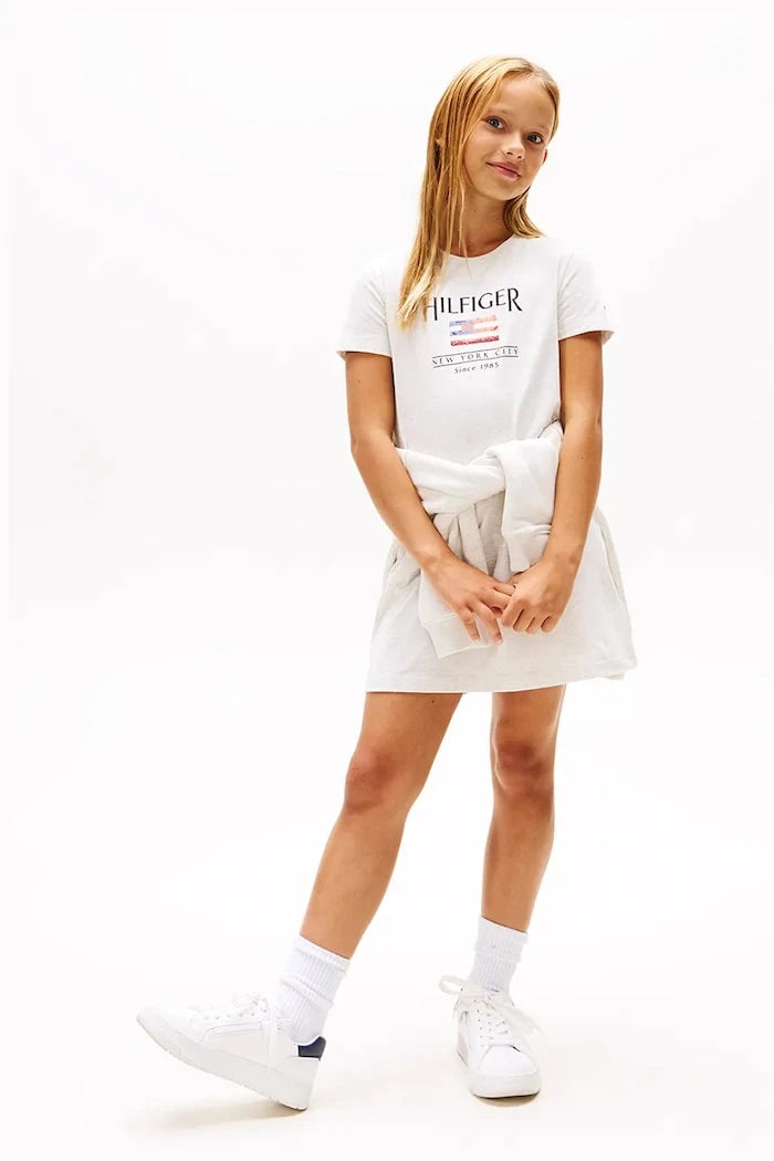Tommy Hilfiger Çocuk Pamuklu Elbise