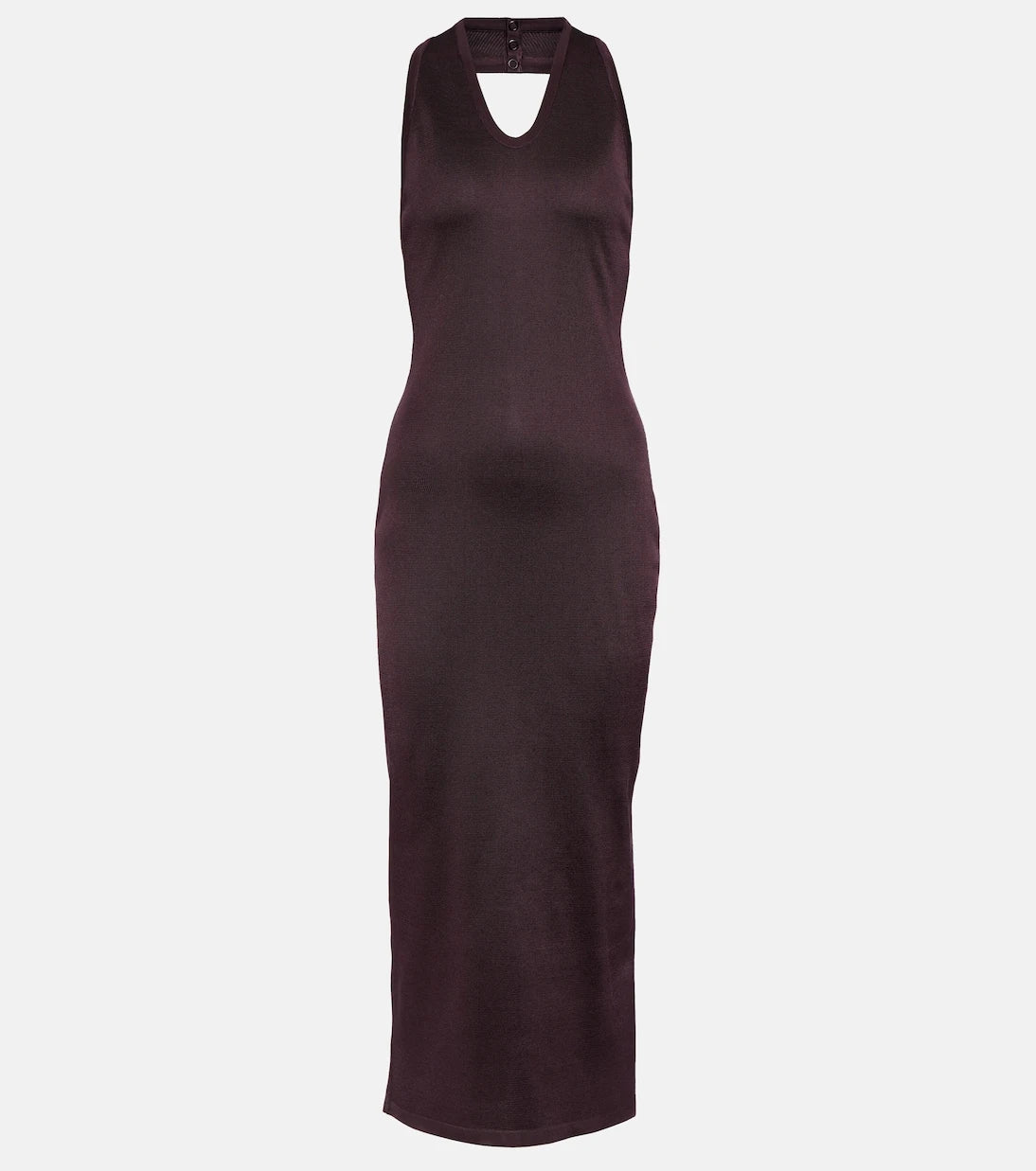 Alaïa - Halterneck knit midi dress