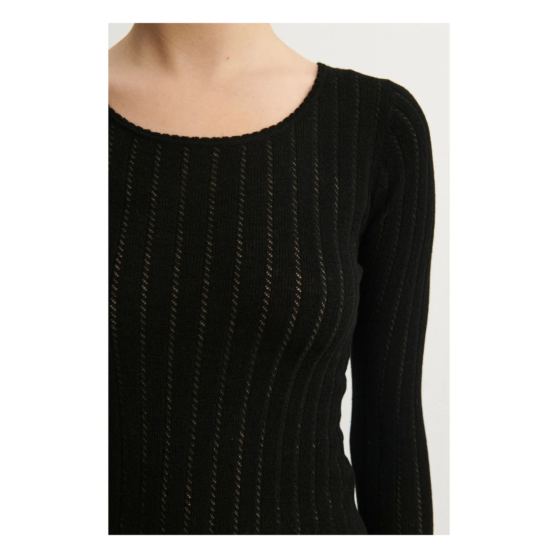 FUB - Pointelle Merino Wool Underpants - Women's Collection | Black