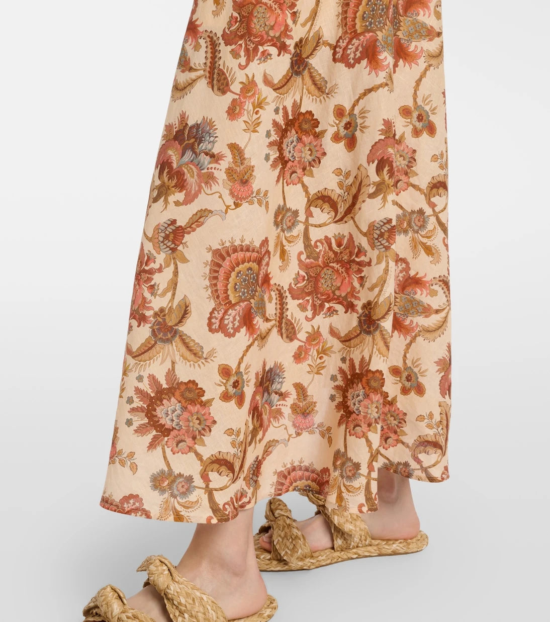 Zimmermann - Aster beaded floral linen maxi dress