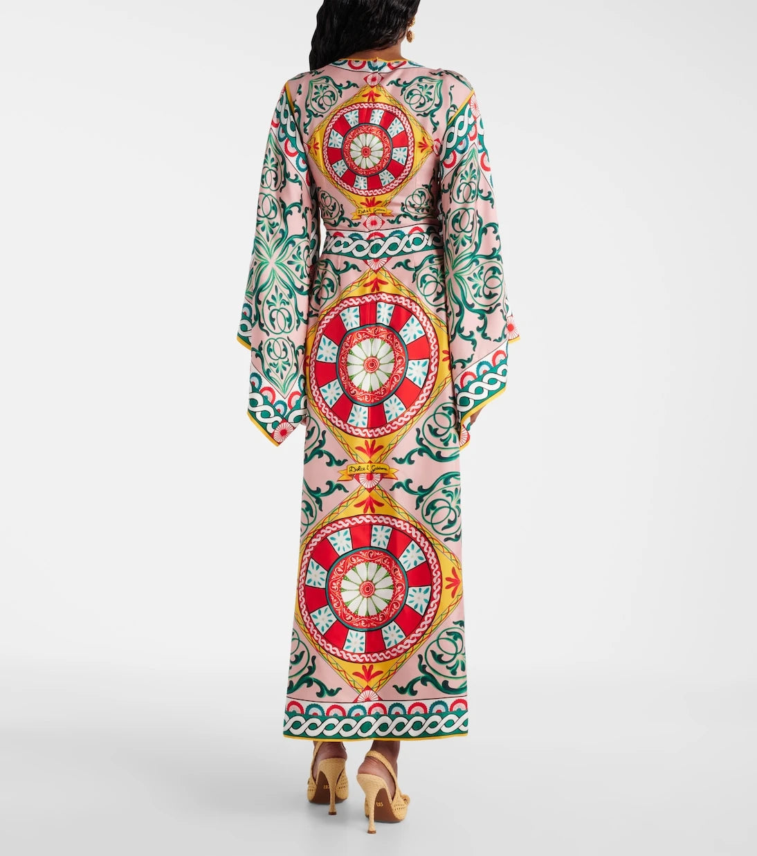 Dolce&Gabbana - فستان حريري مطبوع