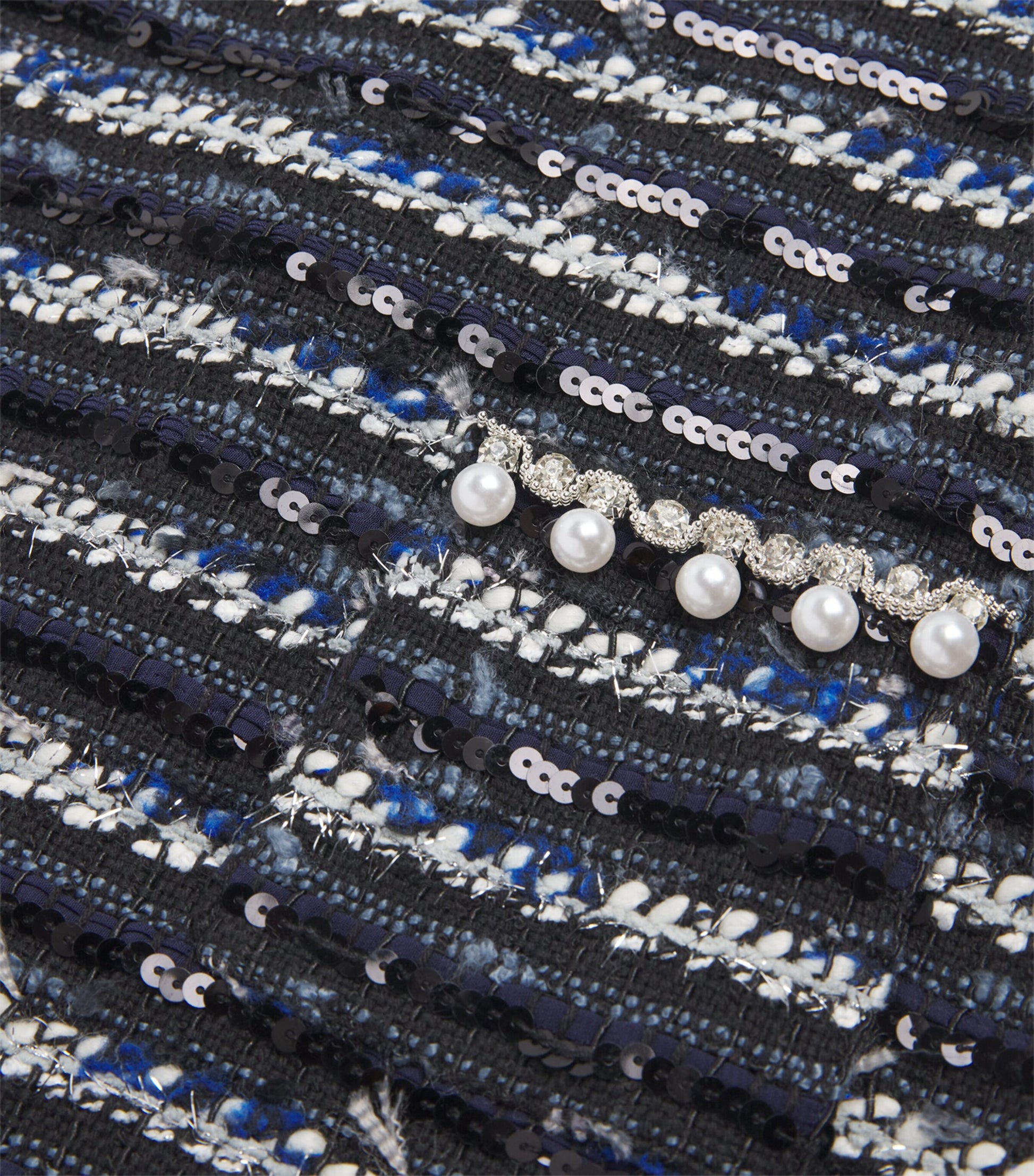 Bardot White Bouclé Embellished Lana Dress (4-14 Years)