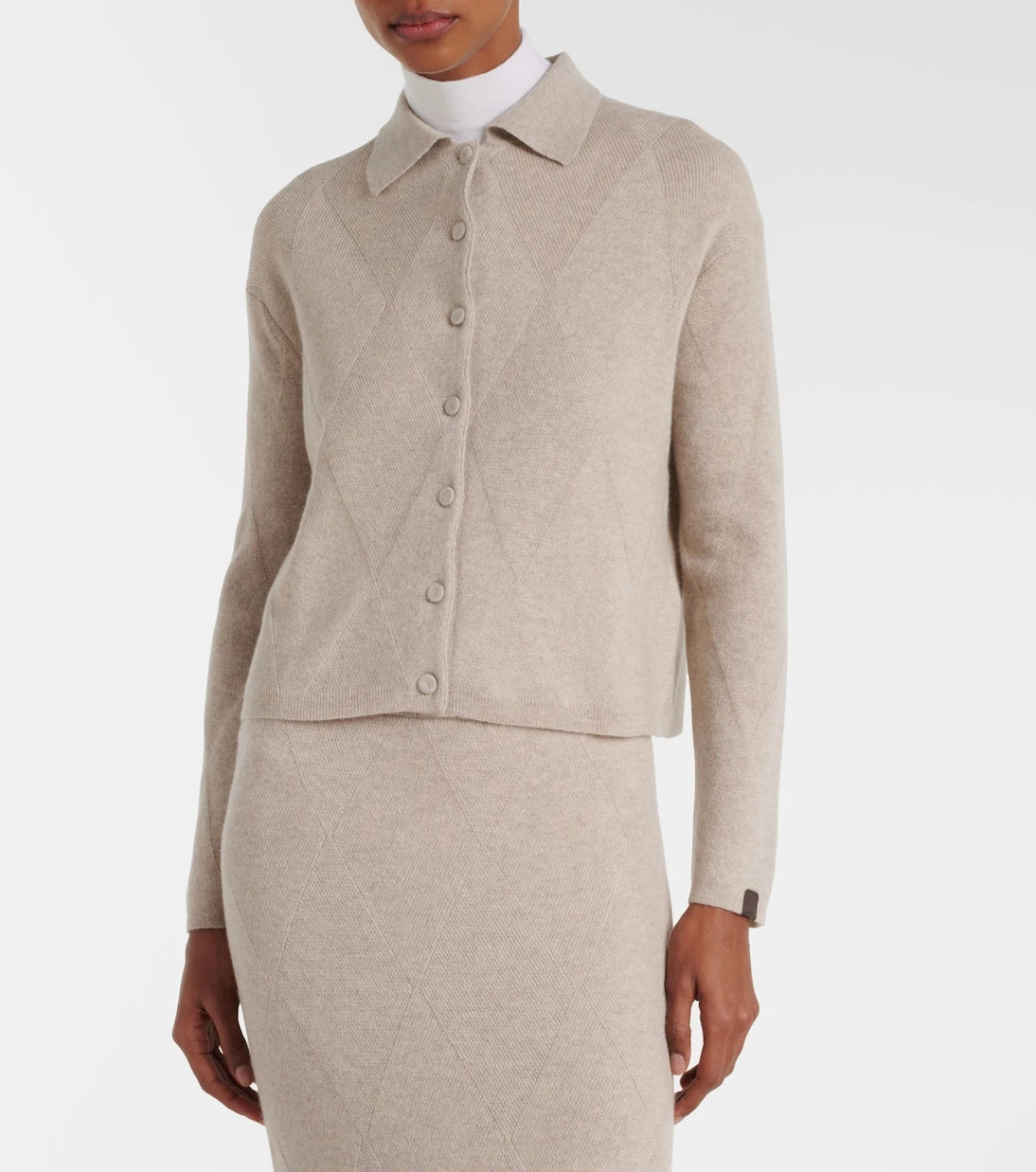 Max Mara - Bombo argyle cashmere cardigan