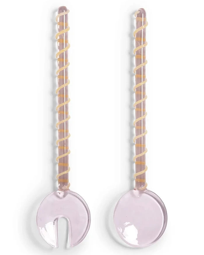 &k Amsterdam Sling Pink Salata Kaşıkları (2 Adet)