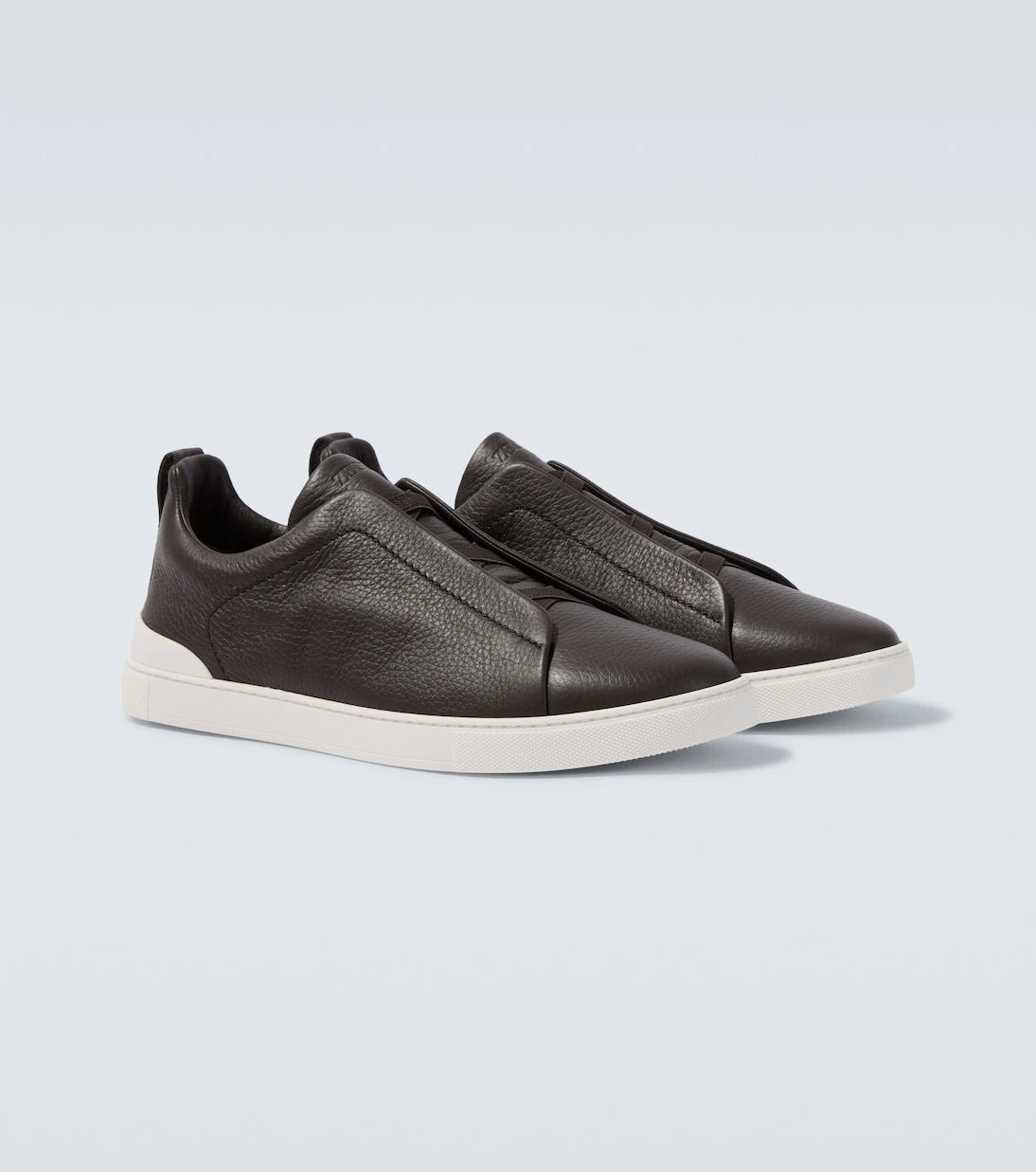 Zegna - Triple Stitch leather sneakers
