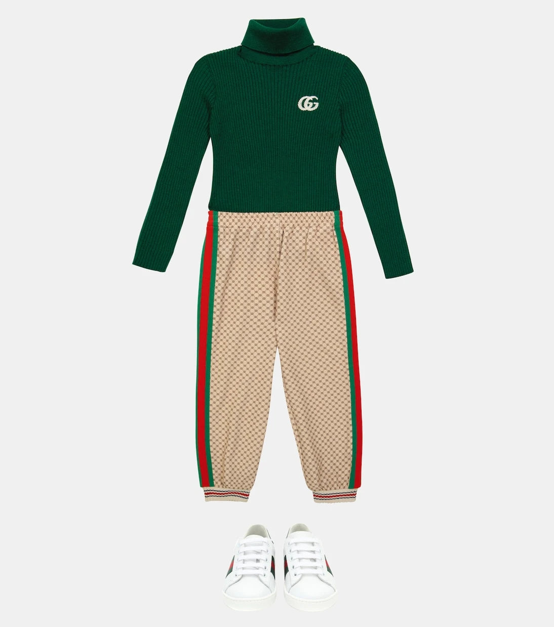 Gucci Kids - حذاء سنيكرز Ace الجلدي