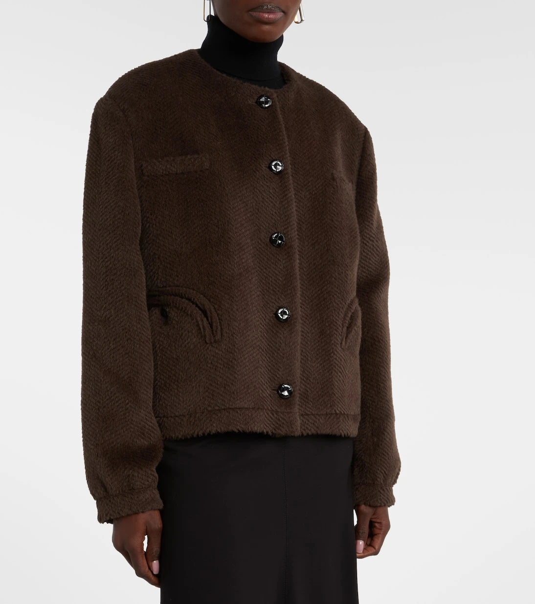 Blazé Milano - Gliss chevron alpaca and wool jacket