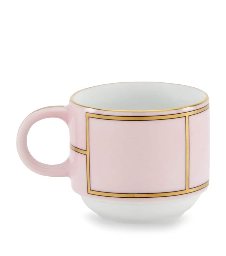 GINORI 1735 Porcelain Colonna Diva Rosa Coffee Cup (85ml)