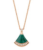 Rose Gold, Diamond and Malachite Divas' Dream Necklace