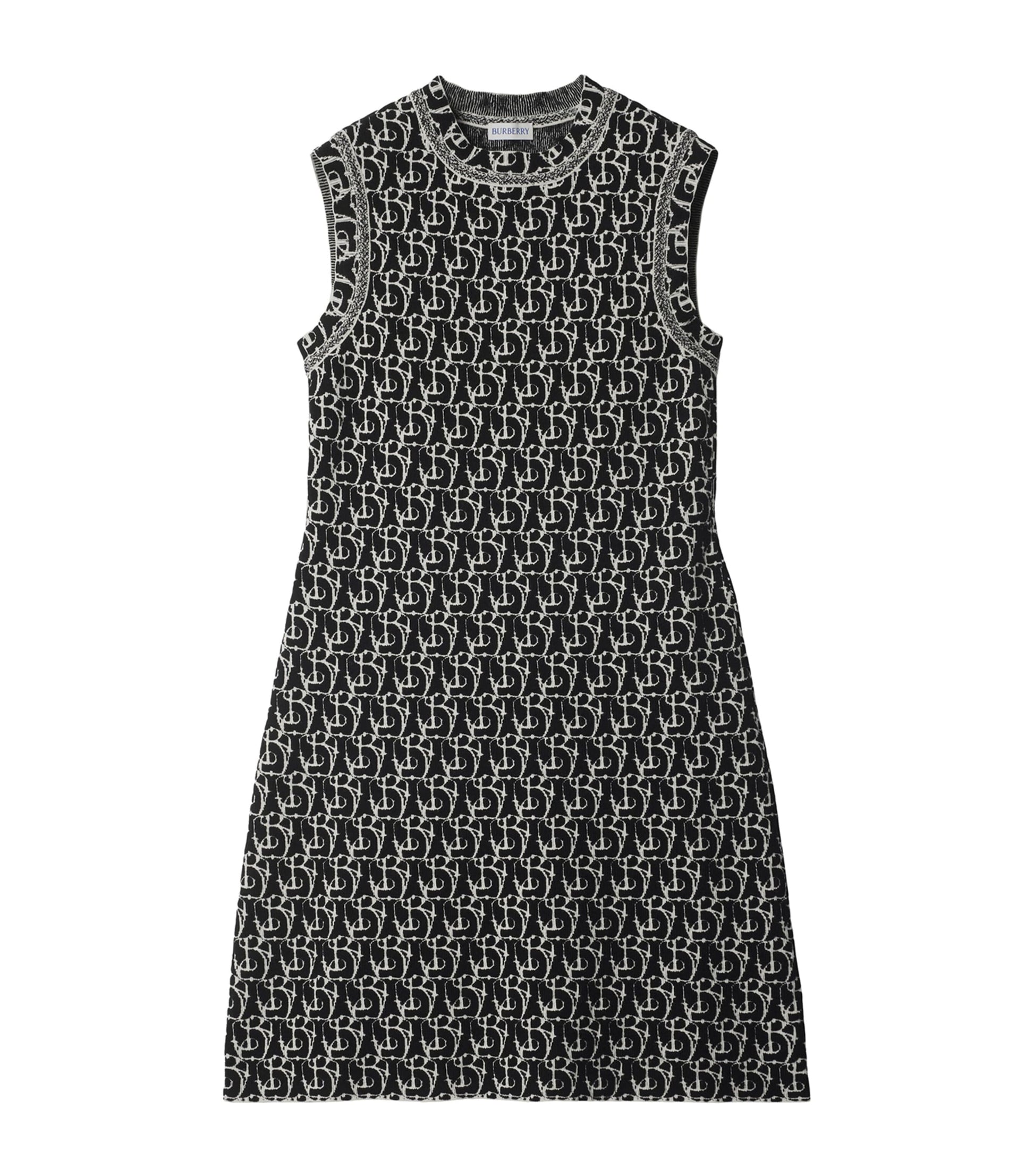 Wool-Blend B Charm Mini Dress BLACK IP PTTRN